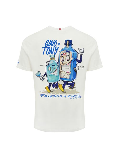 T-shirt con stampa Gino & Tony Mc2 Saint Barth | TSHIRT MAN002257H CPT GINO TONY 01N